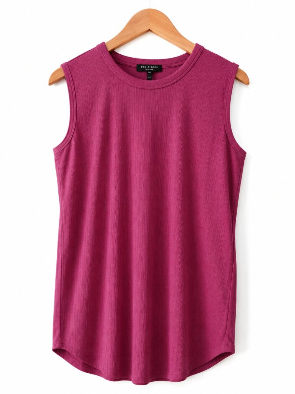 NWT Rag & Bone Deep Pink Sleeveless Muscle Tank Top XS